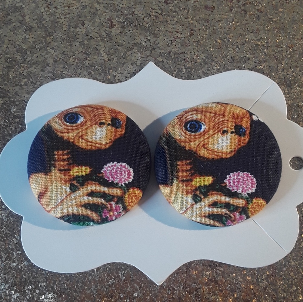 Retro ET Fabric Earrings